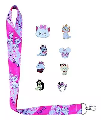 Aristocats Marie Lanyard And 5 Disney Park Trading Pins Starter Set ~ Brand NEW • $12.95