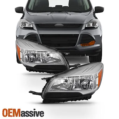 Fit 2013-2016 Ford Escape Driver+Passenger Side Headlights Headlamps Left+Right • $142.99