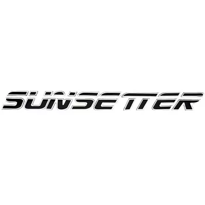 Malibu Boat Raised Decal | Sunsetter Logo Black Sticker • $50.24