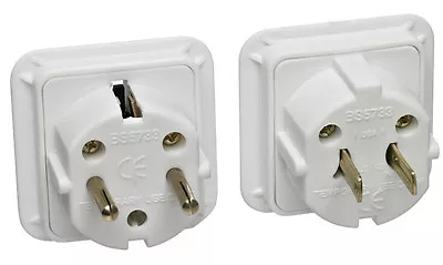 $7.96 • Buy Combined Dual Travel Adapter Kit Uk To Europe & Usa Canada Australia Japan