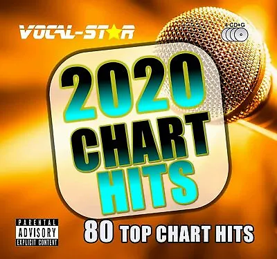 £8.99 • Buy New 2020 Karaoke Pop Chart Hits 80 Songs Cd+G Disc Set - Vocal-Star - Best 2020