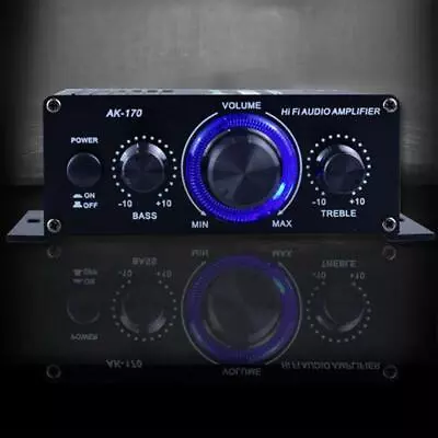 400W Mini HiFi Digital Stereo Audio Amplifier Home Mic Radio Use P1D5 • £11.58