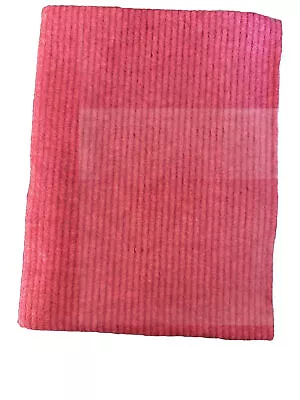 Ribbed Micro Fleece - Red 22” X 60” Remnant • £4.75