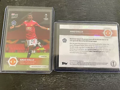 2021 Topps Now UEFA Europa League Amad Diallo RC #1 Manchester United • $4.99