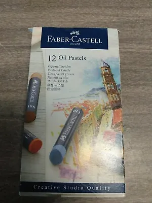 Faber-Castell Graphite 12 Oil Pastels Creative Studio Vibrant Colors Fast Ship • $10