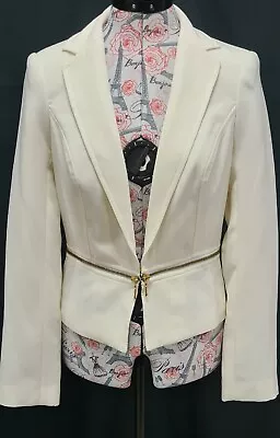 Queenspark Sz 8 Women's White Jacket With Zip Detail • $30