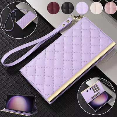 For Samsung S24 Ultra S23 FE S22 S21 S20 S10 S9 Plus Leather Wallet Case Cover • $17.59