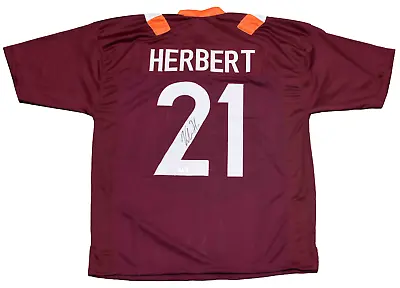 Khalil Herbert Signed Autographed Virginia Tech Hokies #21 Jersey Beckett • $149