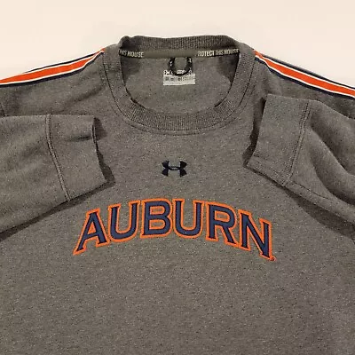 Auburn Tigers Under Armour Cold Gear Loose Fit Pullover  Gray Mens Size 2XL • $29.99