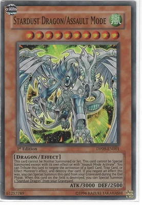 £2 • Buy Yugioh! 1st Edition Super Rare Stardust Dragon/Assault Mode DP09-EN001