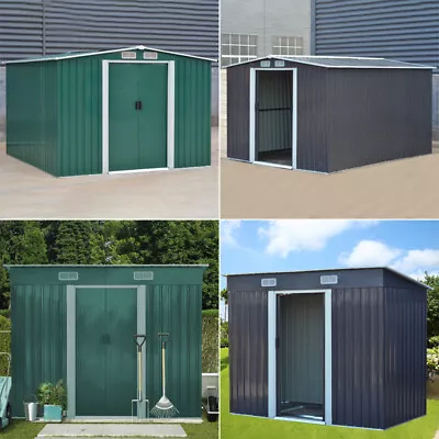 Metal Garden Shed 4 X 6 6 X 8 8 X 8 10 X 8 Ft Storage With Base Frame Sheds • £175.99