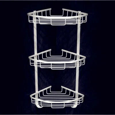 £17.99 • Buy Stainless Steel Corner Shower Caddy Bathroom Storage Shelf Organizer Basket