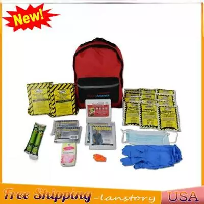 2 Person Emergency Kit First-Aid Ki Food Water Survival Blanket (3 Day Backpack) • $38.42