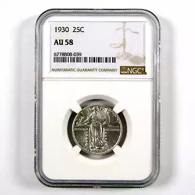 1930 Standing Liberty Quarter AU 58 NGC Silver 25c Coin SKU:I11027 • $179.99