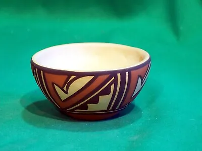 Zuni Pueblo Polychrome Miniature Bowl By Priscilla Peynetsa - Beautiful! • $100