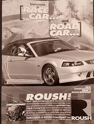 2002 Roush Supercharged Stage 3 Ford Mustang GT Print Ad  • $7.99