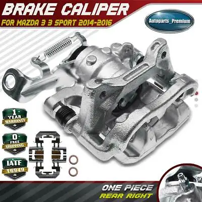 Disc Brake Caliper W/ Bracket For Mazda 3 3 Sport 2014-2016 Rear Right Passenger • $56.99