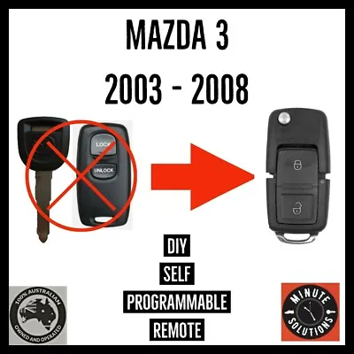 Fits Mazda 3 Remote Transponder Chip Flip Key 2003 2004 2005 2006 2007 2008 • $43.87