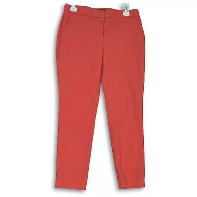 Vince Camuto Womens Pink Flat Front Pockets Tapered Leg Ankle Pants Size 4 • $25.99