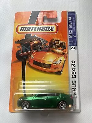 Matchbox MBX Metal (2007) Green Lexus GS430 Die-Cast Toy Car #23 E2 • $11.99