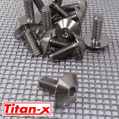 £2.95 • Buy Titanium Car Panel / Motorcycle Fairing Bolts M6x16