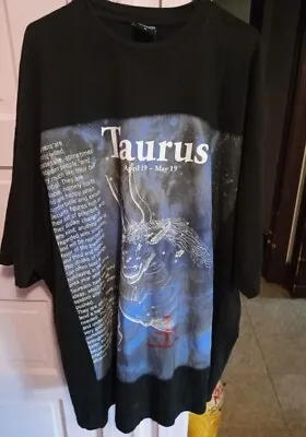 Vintage Astrology Taurus Star Chart Shirt 1990s Size 4X • $15