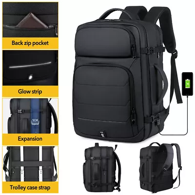 17.3  Laptop Backpack 50L Travel Business Anti Theft College Bag & USB Charging • $48.99