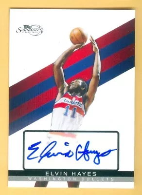 2008-09 Topps Signature Elvin Hayes Autograph BULLETS! • $1.95