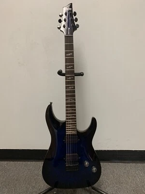 $350 • Buy Schecter Omen Elite-6 Electric Guitar Burled See Thru Blue Burst