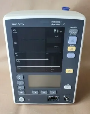 Mindray Datascope Accutorr V Vital Signs SPO2 BP Patient Monitor See Photos  • $75.99