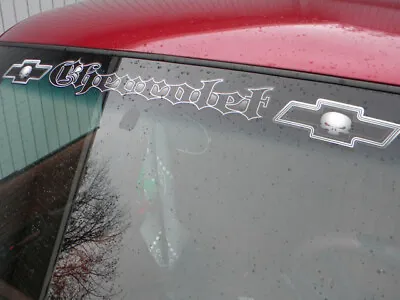 Chevrolet - Bowtie Skulls - Windshield Window Tailgate Decal Sticker Chevy Z71 • $18.95