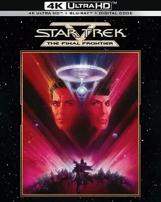 Star Trek V: The Final Frontier [New 4K UHD Blu-ray] With Blu-Ray 4K Masterin • $21.74