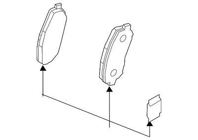 Genuine Mazda Brake Pads Rear N2Y3-26-48ZB • $113.10