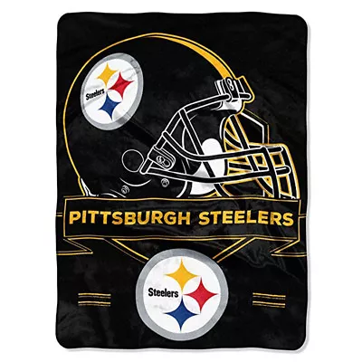 60x80 IN PITTSBURGH STEELERS NFL SOFT COZY SPORTS THROW BLANKET TWIN / FULL SIZE • $52.95