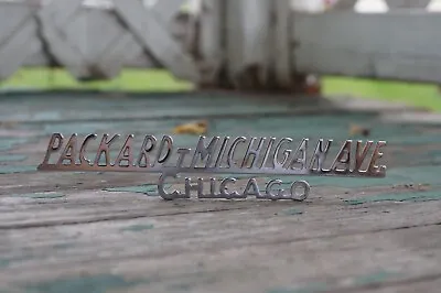 Vintage Packard Michigan Ave Chicago Automobile Emblem Badge • $23.99