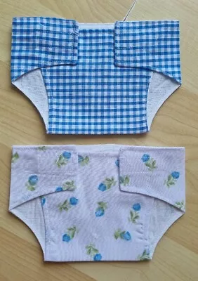 £3.99 • Buy Set Of 2 Fabric Nappies 14 - 16 Inch Dolls My First Baby Annabell/Reborn (7)