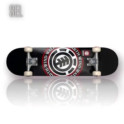$57.99 • Buy Element Seal High Quality Complete Skateboard Black Griptape Trucks Wheels 7.75