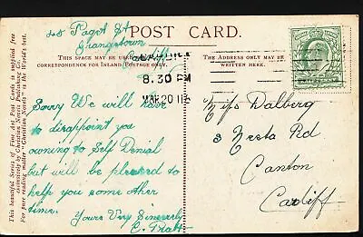 Genealogy Postcard - Family History - Dalberg - Canton - Cardiff  MB2789 • £3.99