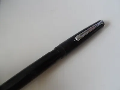 £13.50 • Buy Vintage Platignum Varsity Cartridge Fountain Pen Black Gold Nib