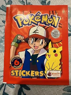 Pokemon Topps Merlin 1999 Sticker Booster Pack Factory Sealed Vintage • $5