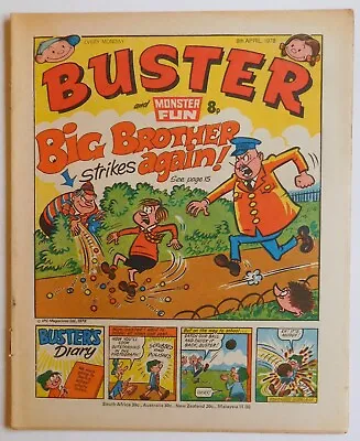 £2.99 • Buy BUSTER & MONSTER FUN Comic - 8 April 1978
