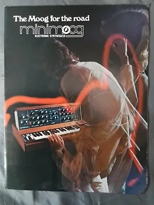 1974 Moog Minimoog Model D Spec Sheet Brochure FOLDOUT • $49.99