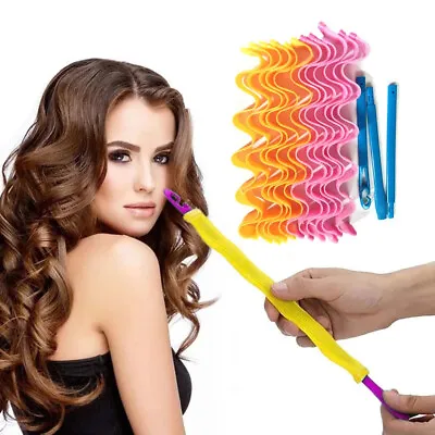 Magic Hair Curler Heatless Wave Formers Hairstyle Roller Sticks Curling  Tools • £5.90