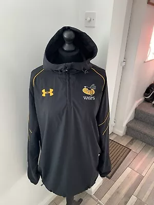 Under Armour Wasps Rugby Union Black Training Full Zip Jacket Mens Size XL • £19.99