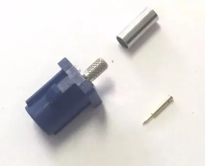 1 Pc FAKRA SMB Male Plug Blue Code C Automotive RF Coax Connector RG174 LMR100 • $7.98