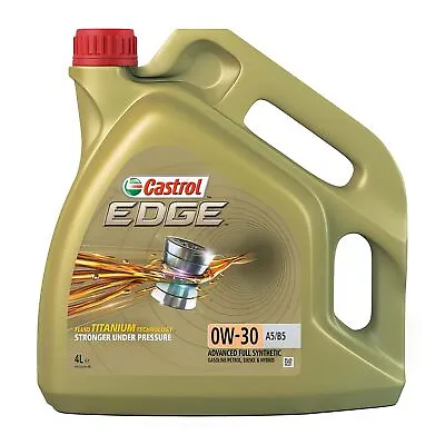 £44 • Buy Car Engine Oil Castrol Edge 0W30 4L A5/B5 Fully Synthetic 4 Litre 1531B1