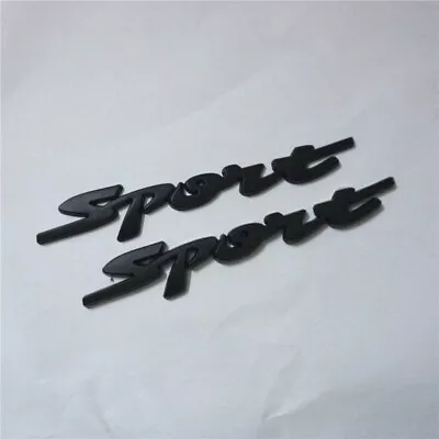 2x Black Matte Sport Metal Sticker Badge Emblem Decal 3D Performance Limited Car • $13.98