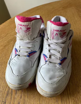 Vintage Head Womens Trainers White / Pink UK Size 6 80's Classic  • £39.99