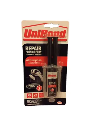 £4.29 • Buy Unibond All Purpose Power Epoxy Glue Clear Metal Wood Glass Plastic Super