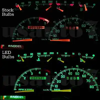 Dash Cluster Gauge GREEN LED LIGHT KIT Fits 82-94 Chevy S10 Truck Analog Cluster • $8.99